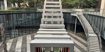 수원 유리창청소 광교 포레나 외부 에스컬레이터 유리창청소 및 판넬 복원 작업 후기